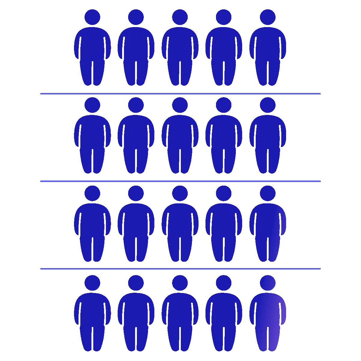 Growth visualization with purple light effects